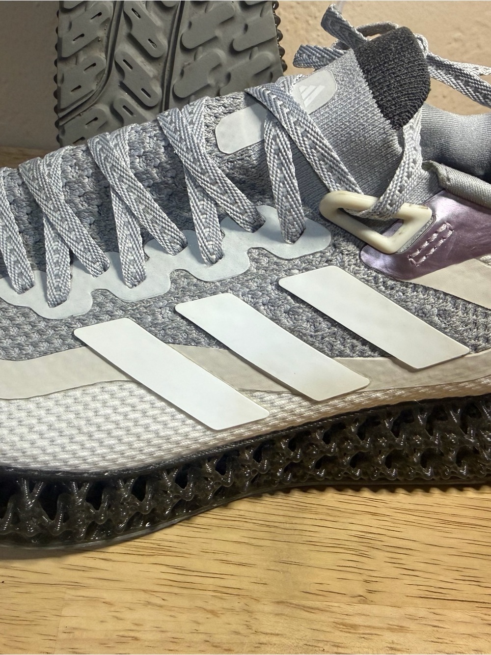 Women’s adidas 4DFWD 2 running in highly sought Halo Silver Matte Purple